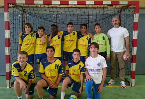 Equipe handball masculin - 13 ans 8 octobre 2016