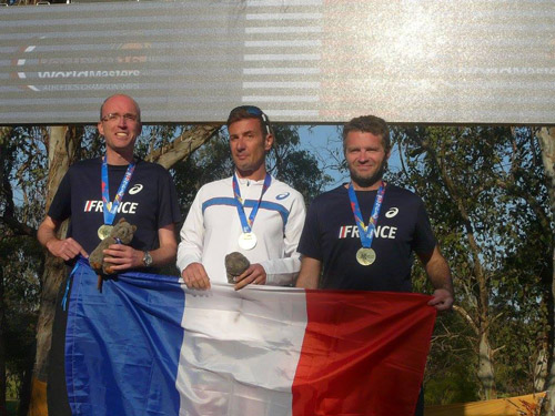 David STEFANELLY podium Champion du monde par équipe 10km marche Perth 2016