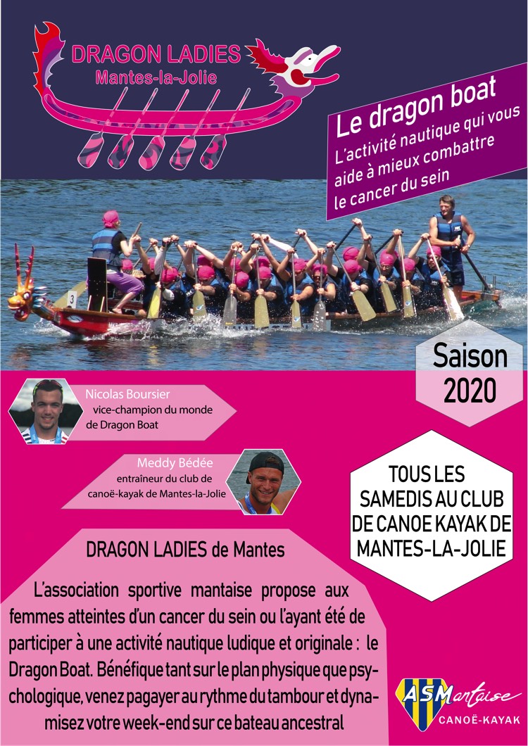 Dragon Ladies Mantes la Jolie AS Mantaise canoe kayak recto