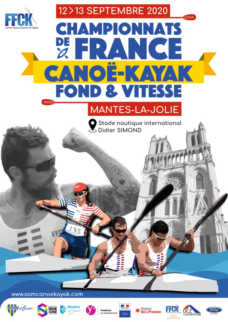 Championnats de France Canoe Kayak septembre 2020 Mantes la Jolie