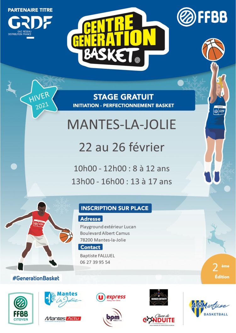 Centre Génération Basket AS Mantaise 2021