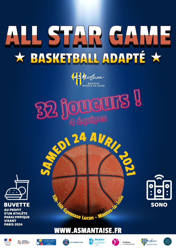 Basket All Star Game adapté 2021 AS Mantaise Basketball
