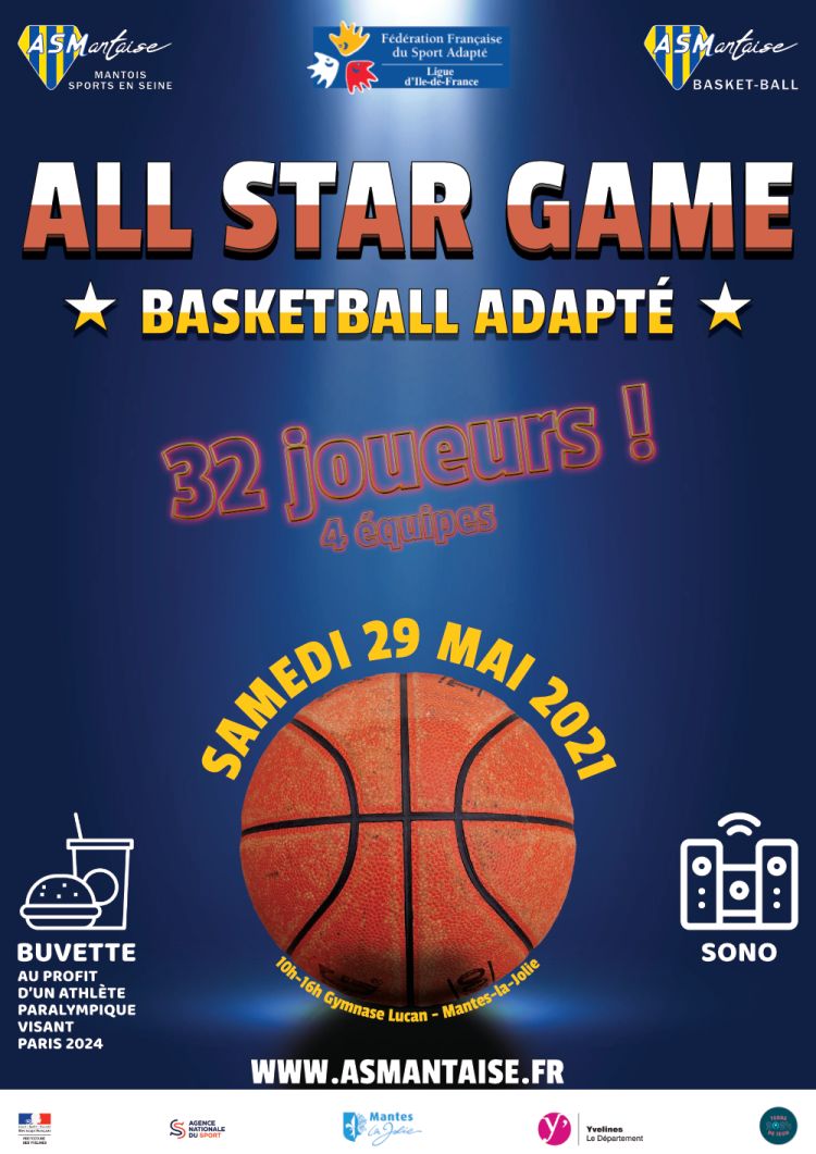 Basket adapté all star game as mantaise