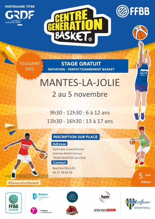 Centre Génération Basket asmantaise novembre 2021