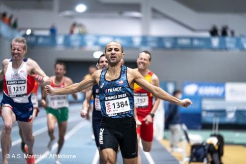 Mohamed MERROUNE champion europe  master as mantaise athlétisme