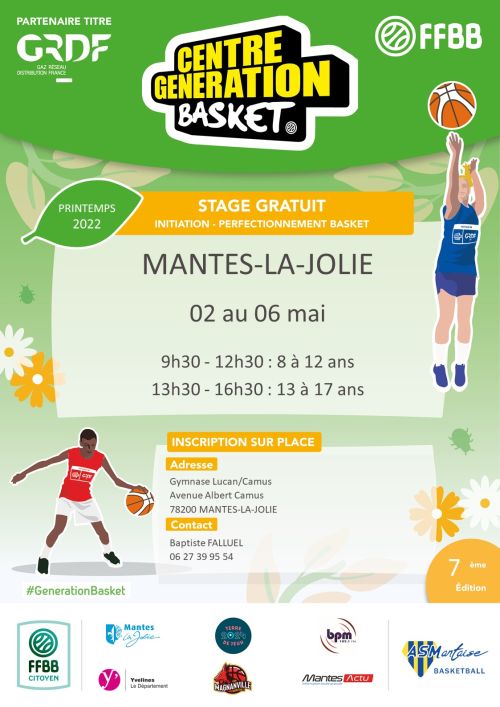 Centre Génération Basket mai 2022 as mantaise