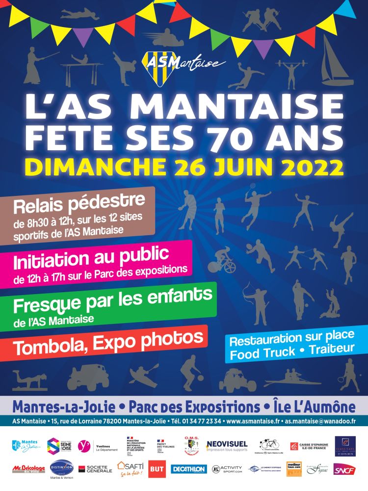 70 ans AS Mantaise Affiche 2022