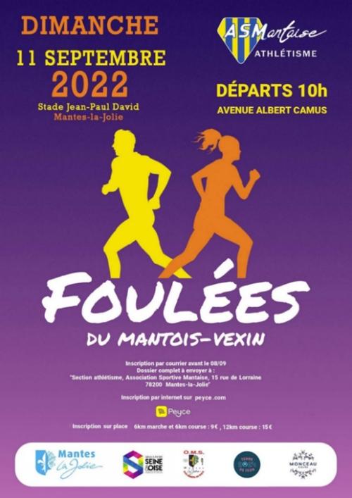 Foulées Mantois Vexin 2022 AS Mantaise Athlétisme