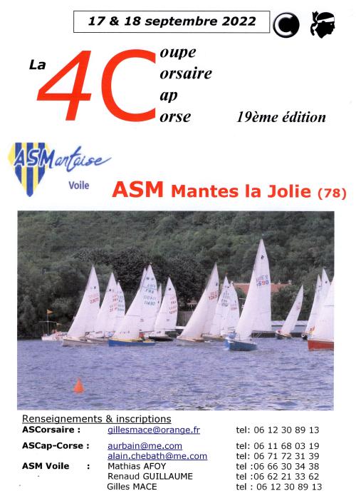 Affiche régate la 4C AS Mantaise Voile