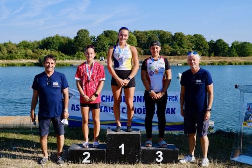 Loulia LEFOULON Championnat France canoe kayak short race AS Mantaise 2022