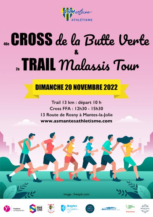 Cross de la Butte Verte et Trail Malassis Tour 2021 AS Mantaise Athlétisme
