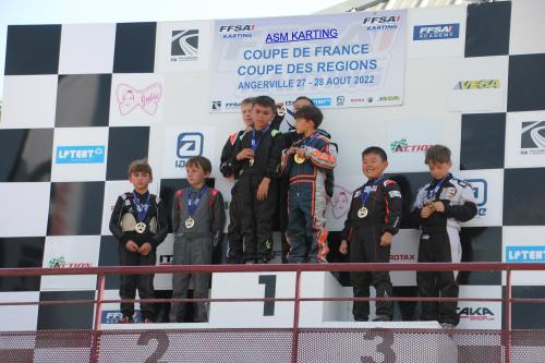 Karting AS Mantaise septembre 2022 podium