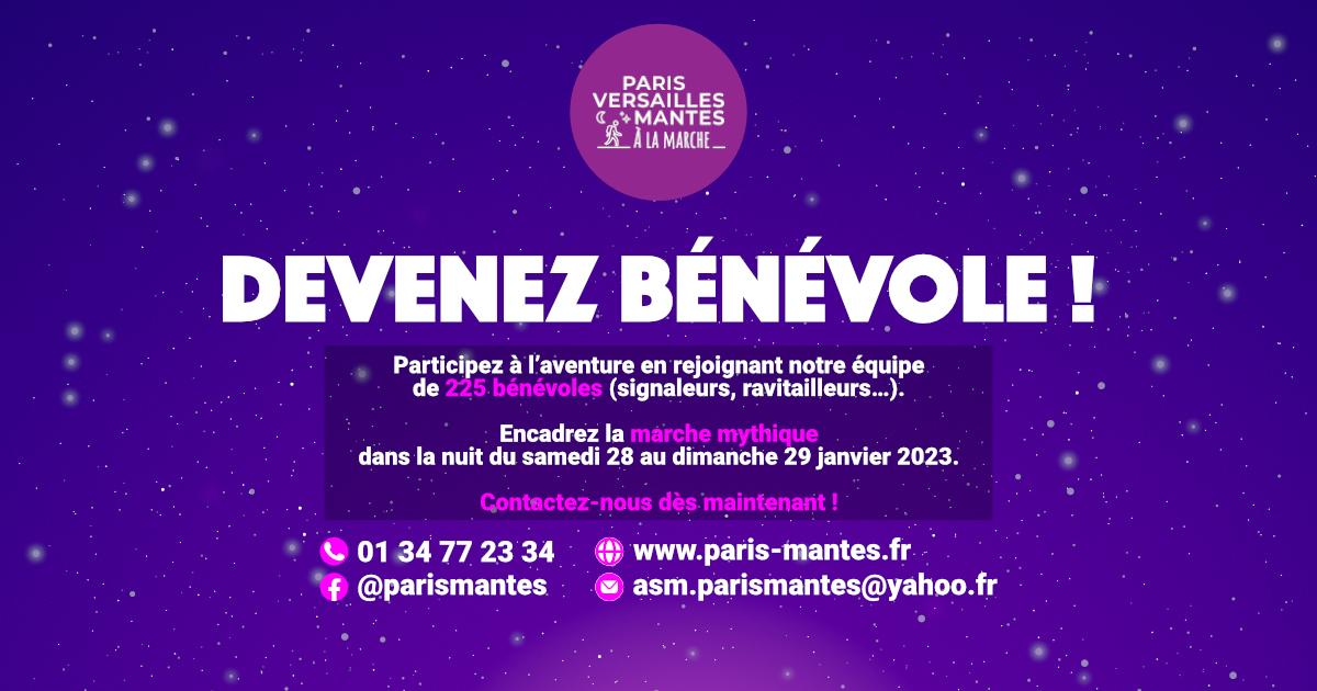 Bandeau Paris Versailles Mantes 2023 appel bénévoles