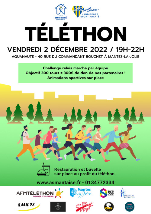 AS Mantaise Téléthon décembre 2022