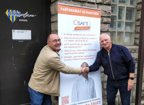 SAFTI Jean-Christophe FAGES partenaire AS Mantaise 2022 2023