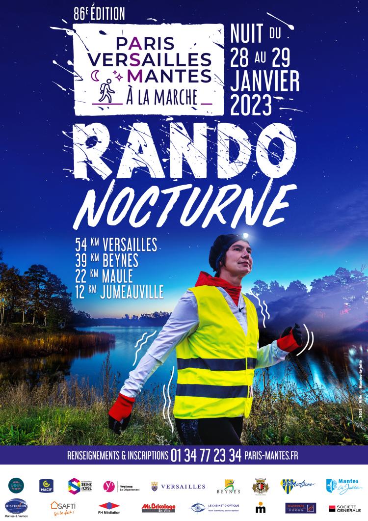 Affiche Paris Versailles Mantes à la marche 2023