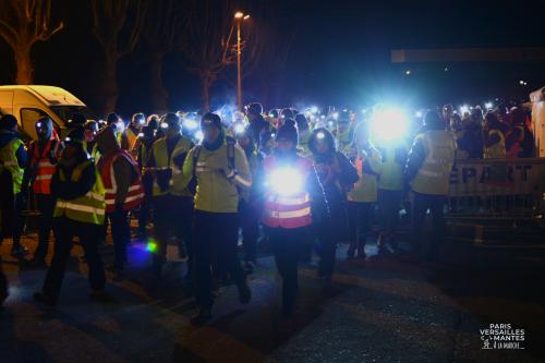 Paris-Versailles-Mantes à la marche 2023 départ Maule