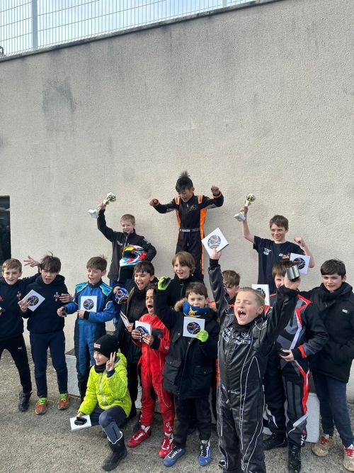 AS Mantaise Karting mars 2023 podium