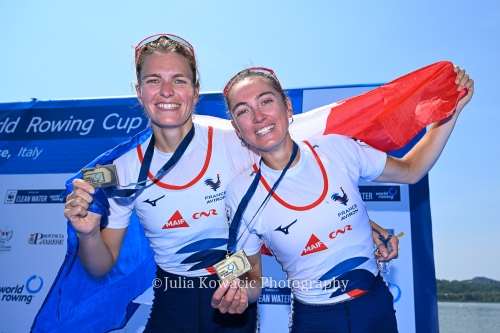 Claire BOVÉ podium Coupe du Monde aviron Varèse juin 2023 AS Mantaise