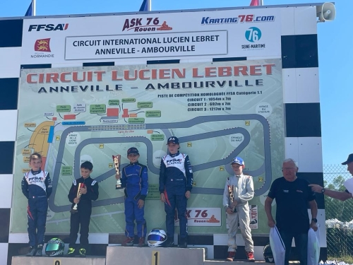 AS Mantaise Karting juin 2023 podium