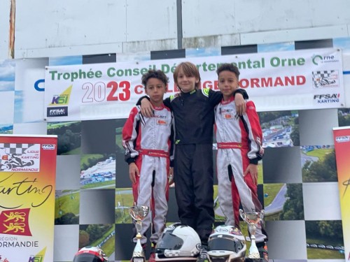 AS Mantaise Karting octobre 2023 podium