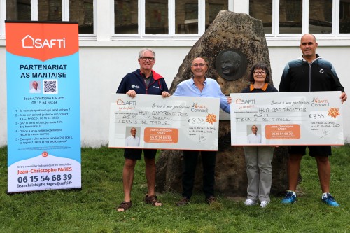 AS Mantaise tennis de table partenariat SAFTI Jean-Christophe FAGES octobre 2023 