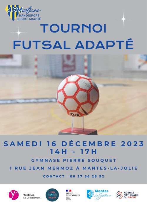 Tournoi Futsal adapté Mantes-la-Jolie AS Mantaise Mantois Sports en Seine