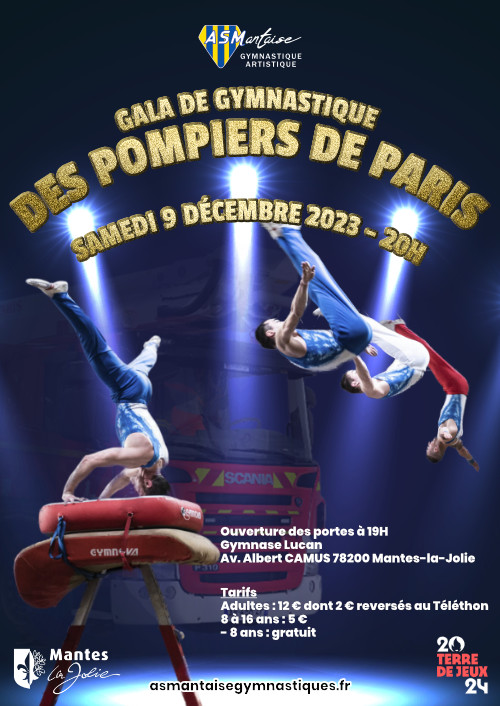 Gala de Gymnastique des Pompiers de Paris organisé par l'AS Mantaise Gymnastique Artistique