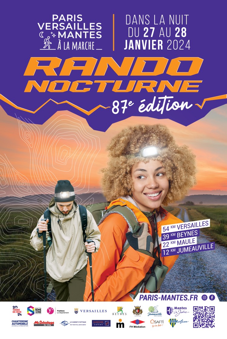 Affiche Paris Versailles Mantes à la marche 2024