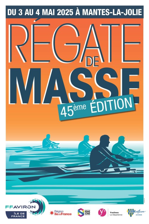 aviron-affiche-45e-régate-masse-avril-2025