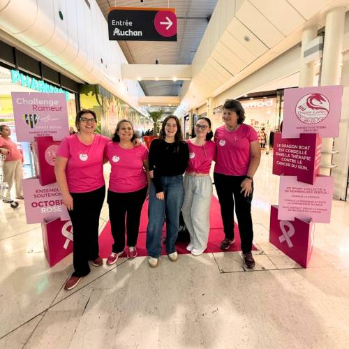 Aushopping Mantes Buchelay défi Dragon Ladies Octobre Rose 2025