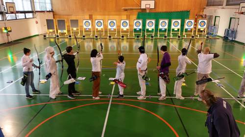 concours débutant tir à l'arc ASMantaise décembre 2025