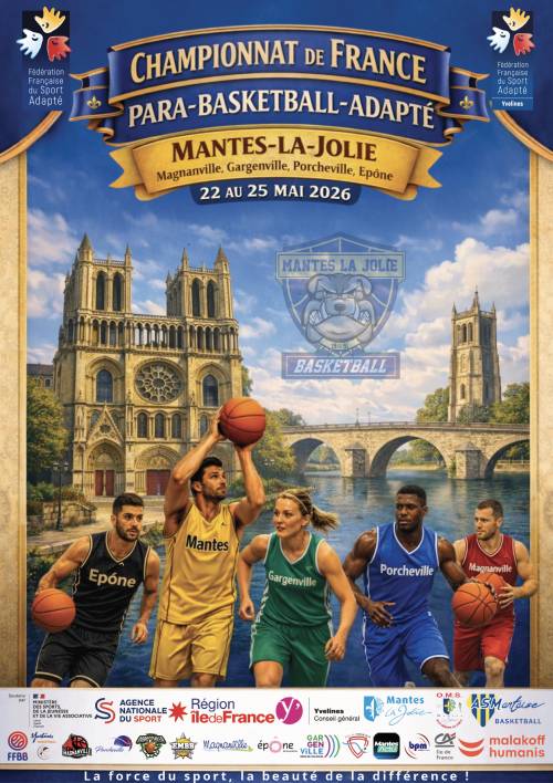 Affiche Championnat France Para Basket Adapté 2026