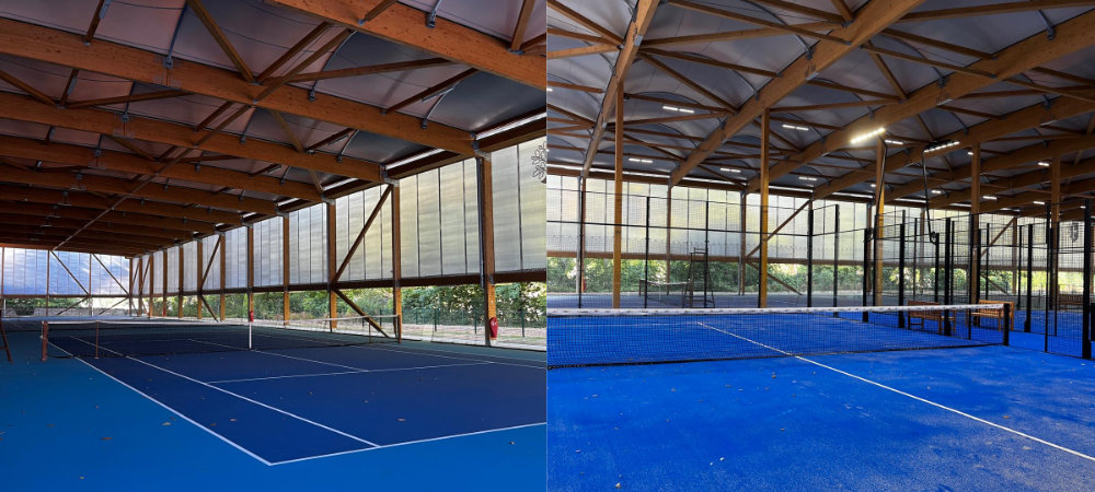 Nouvelle halle sportive AS Mantaise tennis padel