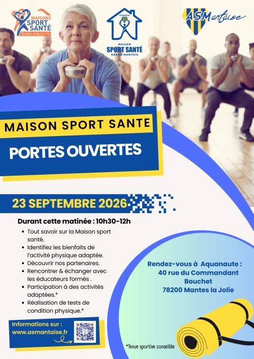 Portes ouvertes Maison Sport Santé Grand Mantois septembre 2026