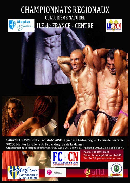 Championnat Régional Culturisme Naturel Avril 2017 AS Mantaise