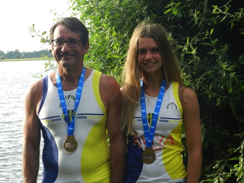 Patrick LEFOULON Salya LEFOULON Championnat de France Vitré 2017 kayak