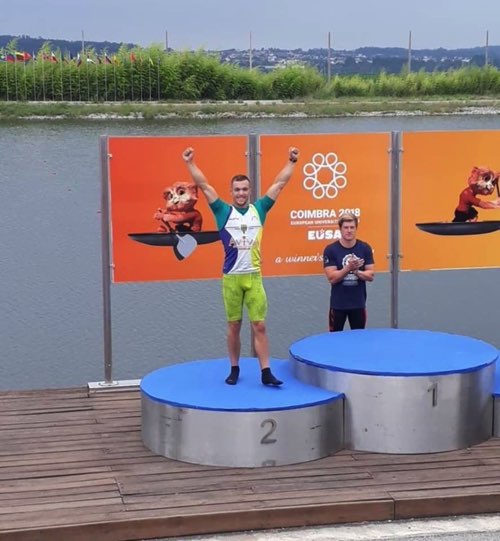 Nicolas BOURSIER Jeux Européens Universitaires 2018 podium