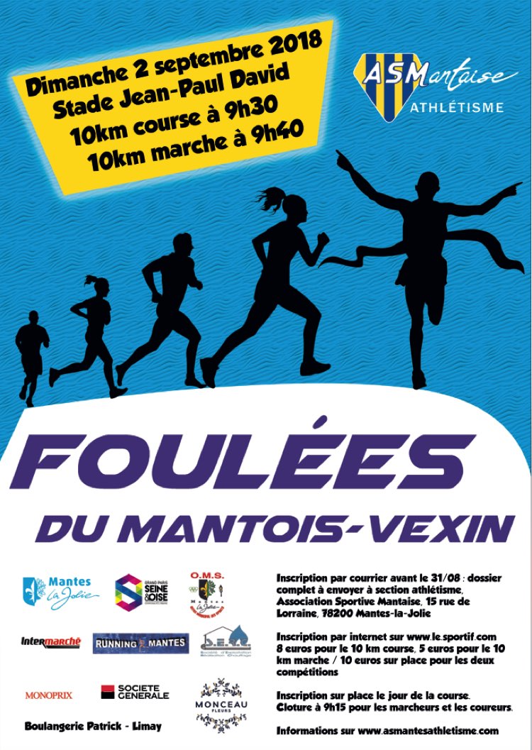 AS Mantaise Foulées Mantois Vexin 2018