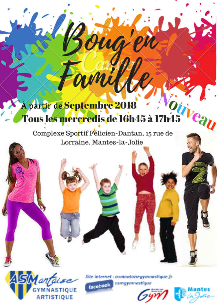 Bouge en famille AS MANTAISE gymnastique artistique