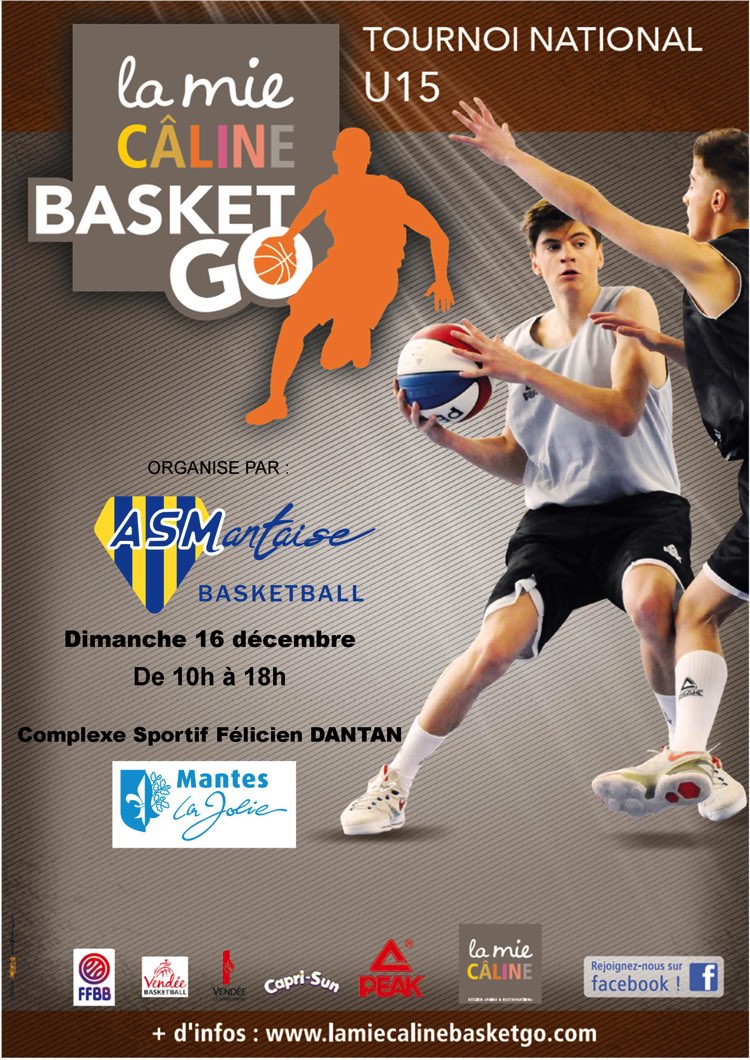 Tournoi National Basketball U15 Mie Câline AS Mantaise