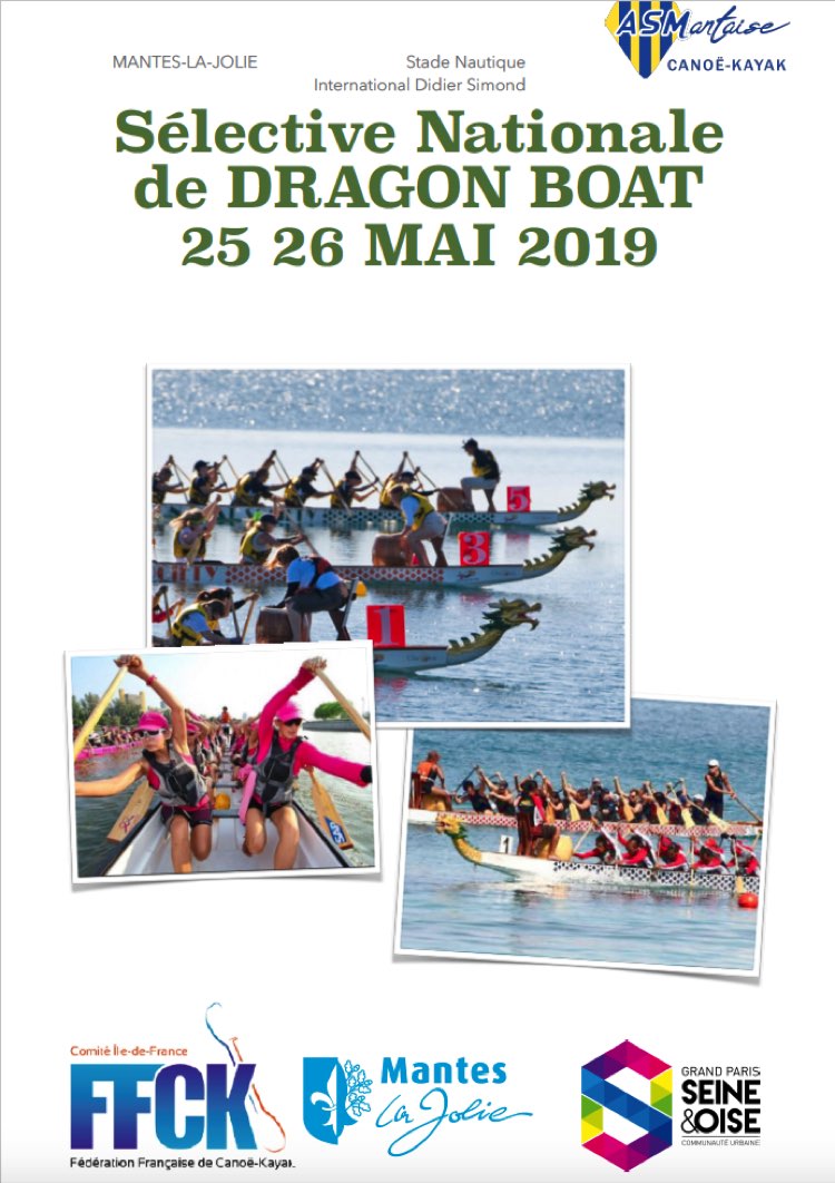Selective Nationale Dragon Boat Mantes la Jolie Mai 2019