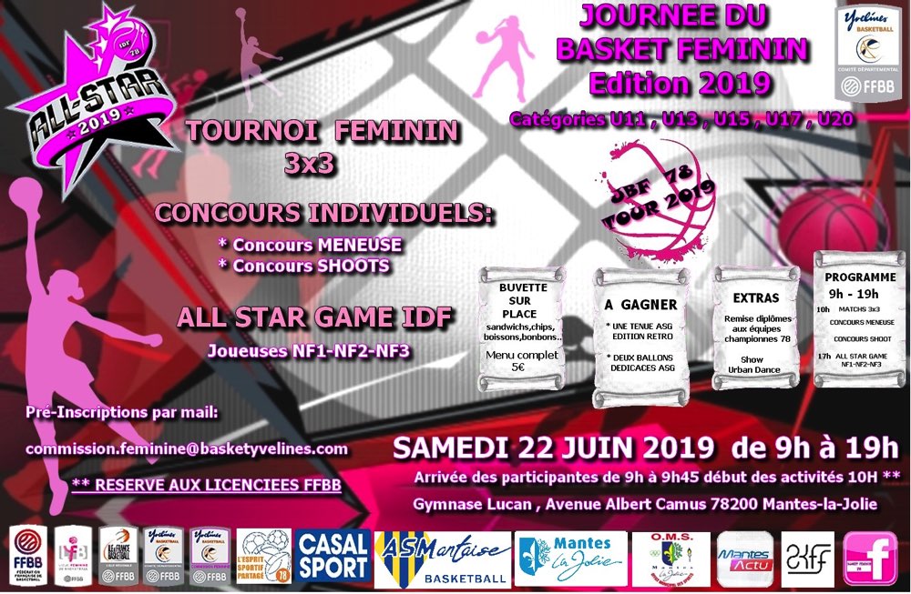 AS Mantaise Basket Féminin ALL STAR 2019 Mantes-la-Jolie